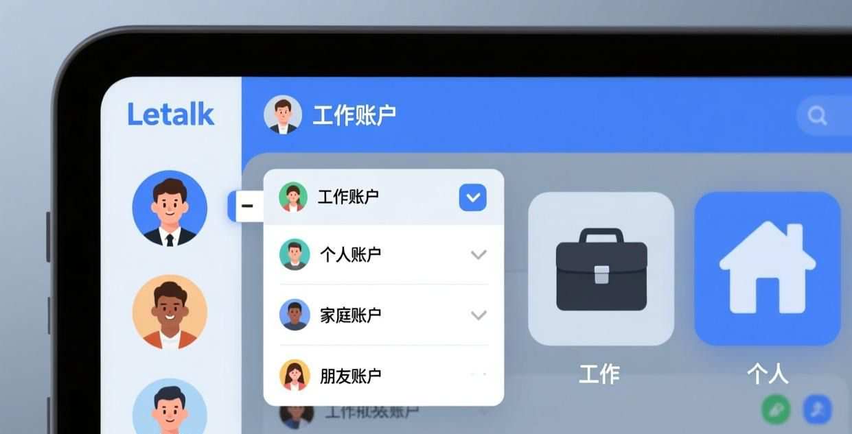 轻松管理多账号：在Letstalk中实现工作与生活的即时切换
